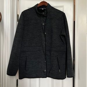 Gray fleece jacket